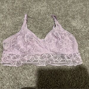 PINK Victoria's Secret Lace Bralette in Light Lavender